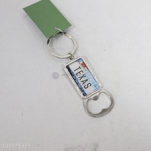 Low price promotional gifts metal keychains souvenirs with opener