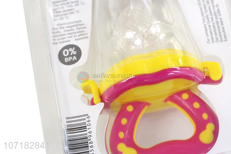 New Baby Infant Food Fruit Chew Nipple Feeder Silicone Pacifier Soft Feeding Toy