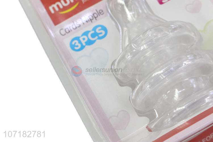 Wholesale Food Grade Silicone Baby Nipple Set For Baby Bottle