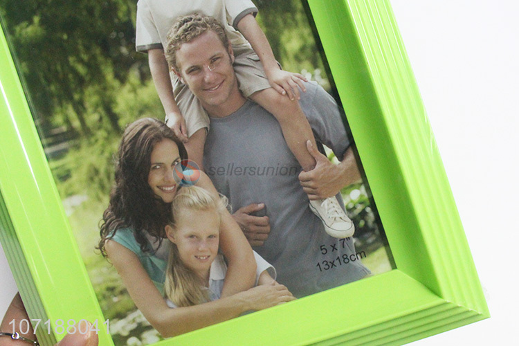 Fashion Style Green Photo Frame With Back Stander