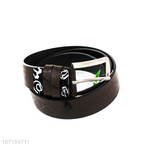 Good market premium quality men's pu leather belt fashion accessories