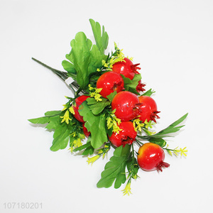 Best Sale Plastic Simulation Pomegranate Artificial Fruit