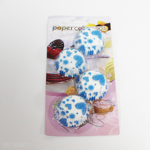 Good quality disposable 100 pieces heart printed cupcake paper cups