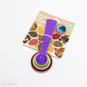 Wholesale cheap kitchen tools eco-friendly plastic measuring spoon set