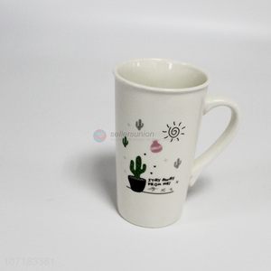 China manufacturer custom logo tall ceramic mug ceramic coffee cup