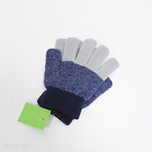 Suitable Price Children Acrylic Winter Keep Warm Knitted Gloves