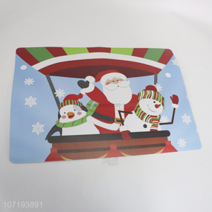 Promotional waterproof Christmas style foam placemat rectangle foam table mat with high quality