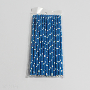 Popular 24 Pieces Drinking Straw Colorful Paper Straw