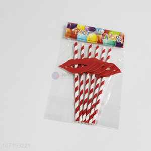 Good Factory Price 6PCS Disposable Paper Straw for Party