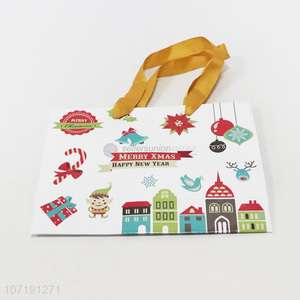Popular Design Merry Christmas Paper Gift Bag Happy New Year Gift Bag