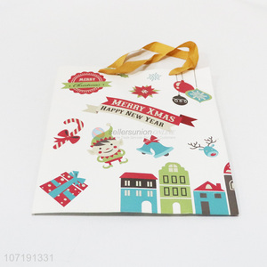 Promotional Cheap Merry Christmas Paper Gift Bag Happy New Year Gift Bag