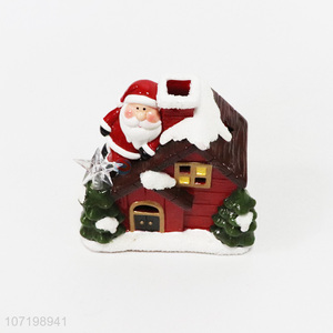 New design  table decoration ceramic Christmas house figurines ceramic crafts