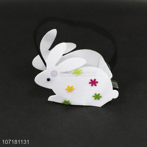 Wholesale cute rabbit bag Easter felt storage basket for kids