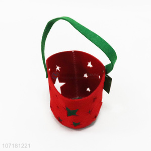 Customer Design Felt Candy Basket Christmas Gift Basket