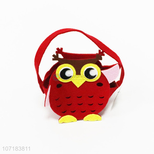 Best Price Exquisite Halloween Owl Design Felt Basket for Kids