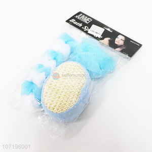 Best selling cheap bath set sponge bath ball bath brush bath loofah