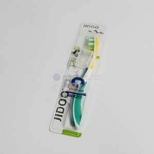 Suitable price adults plastic toothbrush with toothbrush cover for daily use