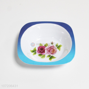 Recent style flower printed 100% melamime dinner bowl melamine ware