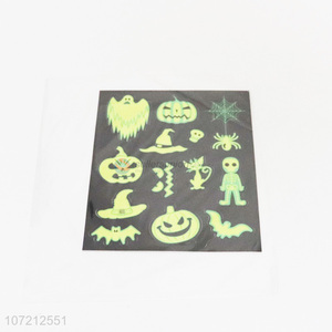 Hot sale Halloween luminous stickers glow in the dark Halloween stickers