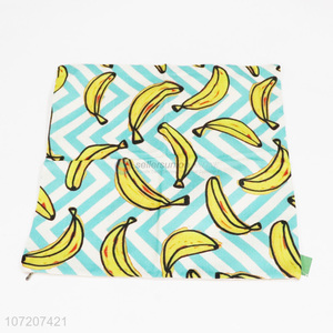 Best Quality Banana Pattern Pillow Case Square Bolster Case