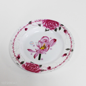 Wholesale flowers pattern melamine tableware melamine plate