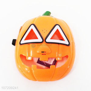 Custom Plastic Pumpkin Mask With Light And Sound