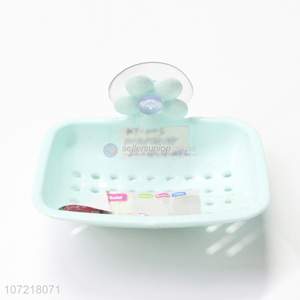 Superior quality delicate plastic soap dish soap box with suction cup
