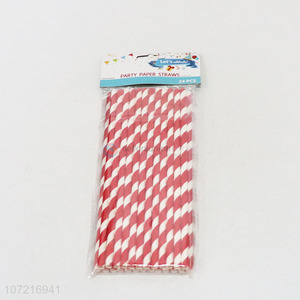Cheap Price 24PC Colorful Biodegradable Beverage Drinking Paper Straw