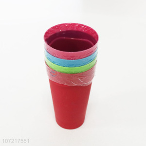 Good Quality 4 Pieces Colorful Plastic Cup