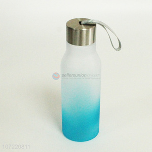 Online wholesale fashionable portable gradient color plastic water bottle