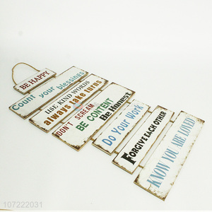 New creative wooden sign shop pendant wooden painting
