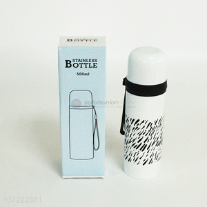 Good price white vacuum flask sports bottle