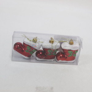 Good sale Christmas decoration plastic Christmas stocking pendant