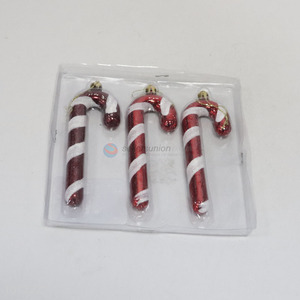 Popular products Christmas decoration plastic Christmas cane pendant