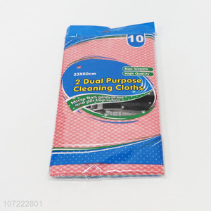 Promotional cheap dual-purpose non-scratch cleaning cloth set for kitchen