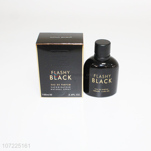 Factory sell 100ml flashy black men spray perfume