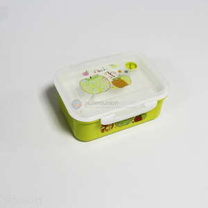 Good Quality Plastic Lunch Box With Spoon Set