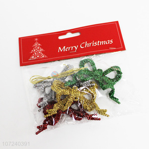 New Design 4 Pieces Colorful Bowknot For Christmas Decoration