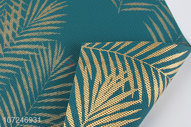 Suitable price fashion gold leaf printed pvc placemat for wholesale