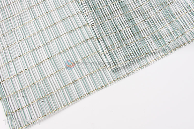 Unique design rectangle weaving pvc placemat for home and kitchen
