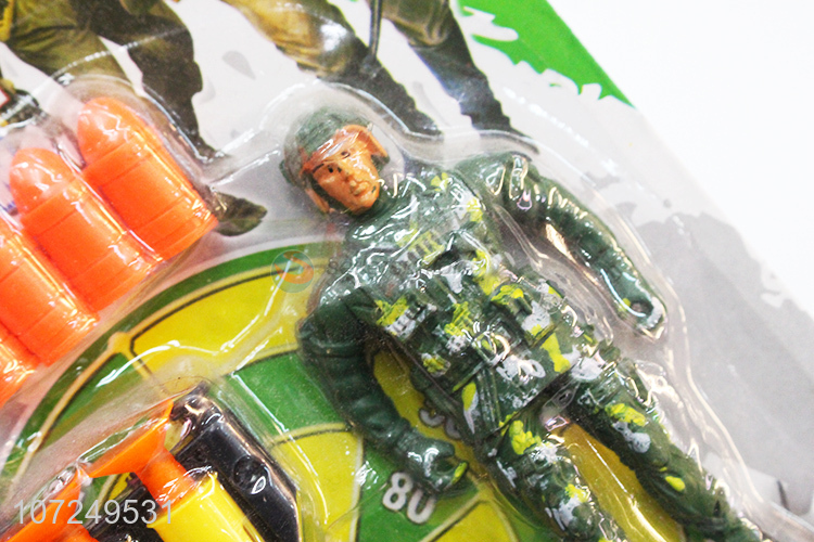 Hot Selling Plastic Soldier Toy Gun Set