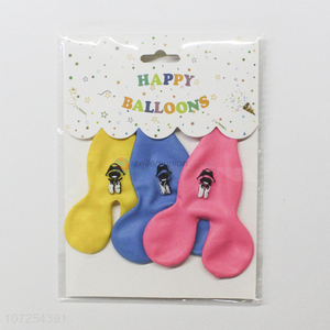 Suitable price birthday party decoration cute cartoon shape latex balloon