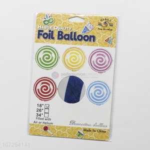 Latest design exquisite <em>round</em> foil balloon for birthday party decoration