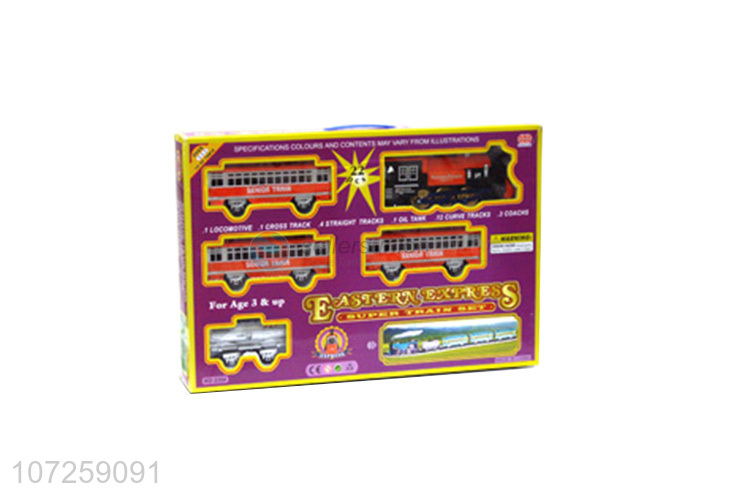 Wholesale cheap kids toys battery operated train set with track