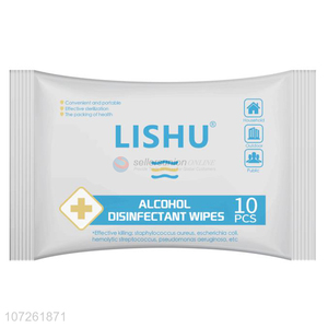 Premium products 10 sheets alcohol free anti-bacterial wash free hand disinfectant wipes