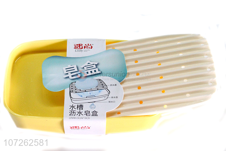 Low Price Household Bathroom Plastic Drain Soap Box