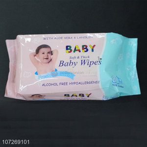 Wholesale 80Pcs Soft And Thick Fresh Scented Baby Cleaning Wipes
