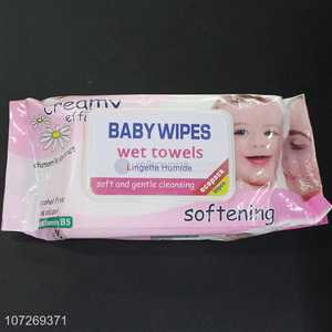 Factory Sell 80Pcs Soft Baby Wipes Cleaning Use Safty Wet Towels
