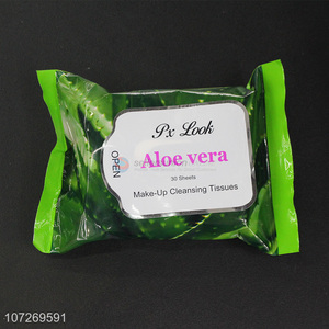 Suitable Price 30 Sheets Aloe Vera Make Up Cleansing Tissues