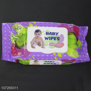 Hot Selling Pure Soft Cleaning Wipes 80Pcs Baby Wipes